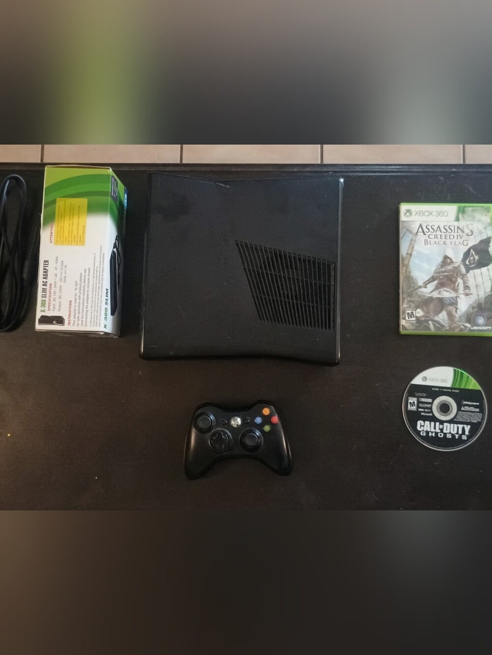 Xbox 360 Slim Console Bundle - Black